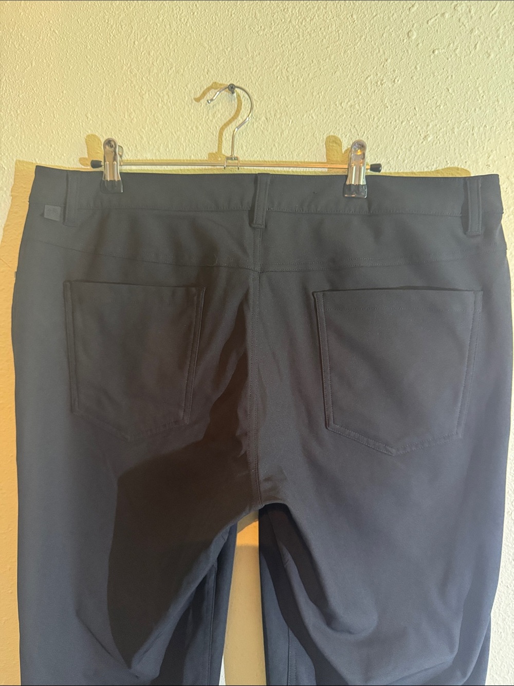 lululemon athletica Men's Black Stretch Chinos